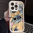thumbnail image 3 of Disney Mickey Mouse Stitch Soft Case for iPhone 15 14 13 12 11 Pro Max XS X XR 8 7 6S 6 Plus SE 2020 Frosting Shockproof Cover, 3 of 5