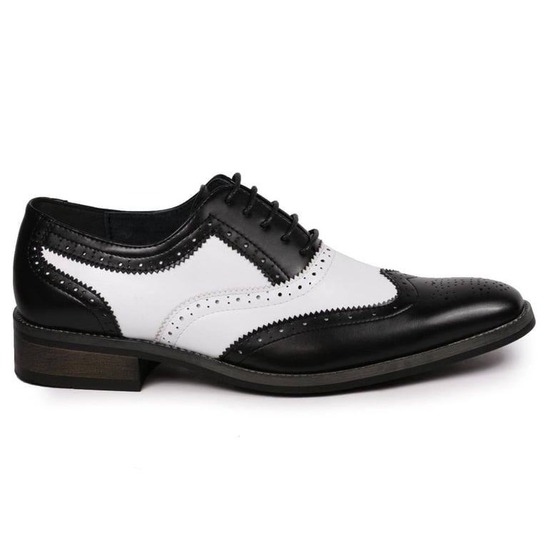 Metro Charm two tone black-white wingtip oxfords size 10.5 Metrocharm Two-Tone 1920 main image 4