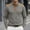 Gray, variant on Men's Patchwork Henley Shirt, Contrast Shoulder Detail, Button Placket for trendy casual look Pink S