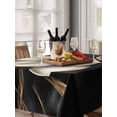 thumbnail image 6 of Black Gold Flower Table Cloth, Gradient Luxurious Floral Botanical Waterproof Tablecloth for Rectangle Tables, Reusable Washable Fabric Table Cover for Restaurant Kitchen Dining Tables 60"x102", 6 of 6