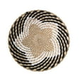 thumbnail image 2 of Wall Basket Decor Boho Wall Hanging Decor Rattan Wall Decor Flat Round Wicker Woven Macrame Tapestry Wall Basket Serving Tray Art Handmade Set For Room Bedroom Living Room,1×Wall Basket Decoration, 2 of 5