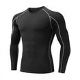 thumbnail image 2 of Zedker Men's Compression Shirts Long Sleeve Athletic Workout Base Layer Quick Dry Fit Basketball Football Tops Undershirts, 2 of 8