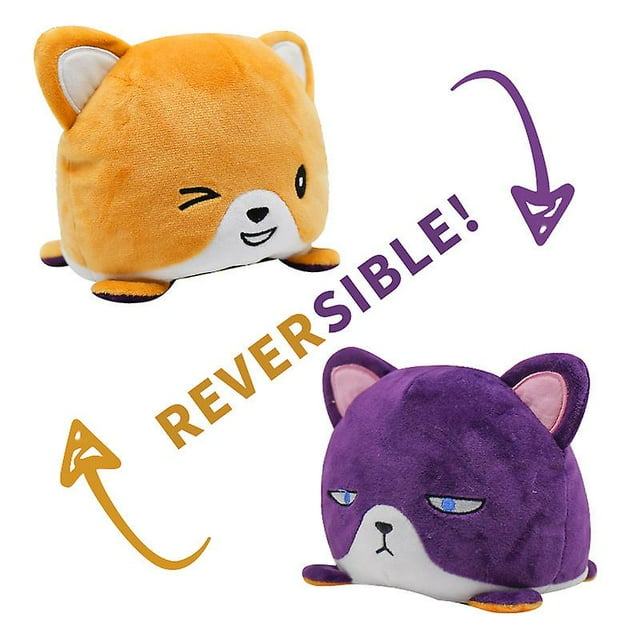 Peluche Animal Réversible Double Face Flip Poupée Jouet d'Ambiance