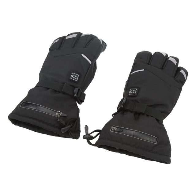2 uds guantes calefactables 3 engranajes ajuste pantalla táctil guantes calefactores eléctricos guantes térmicos de invierno negro XL