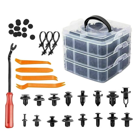 

650PCS Auto Fastener Clips Mixed Car Body Push Pin Bumper Door Trim Panel Retainer Fastener Kit Clips for Car