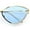 Gold - Blue, variant on Womens Metal Rim Cat Eye Breezy Casual Fashion Sunglasses Gold - Blue