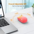 thumbnail image 3 of Wireless Mouse, 2.4G Quiet Computer Mouse with USB Receiver, 4 Buttons Portable Cordless Mice for Chromebook, Laptop, PC, Mac, 800/1200/1600 DPI, 3 of 8