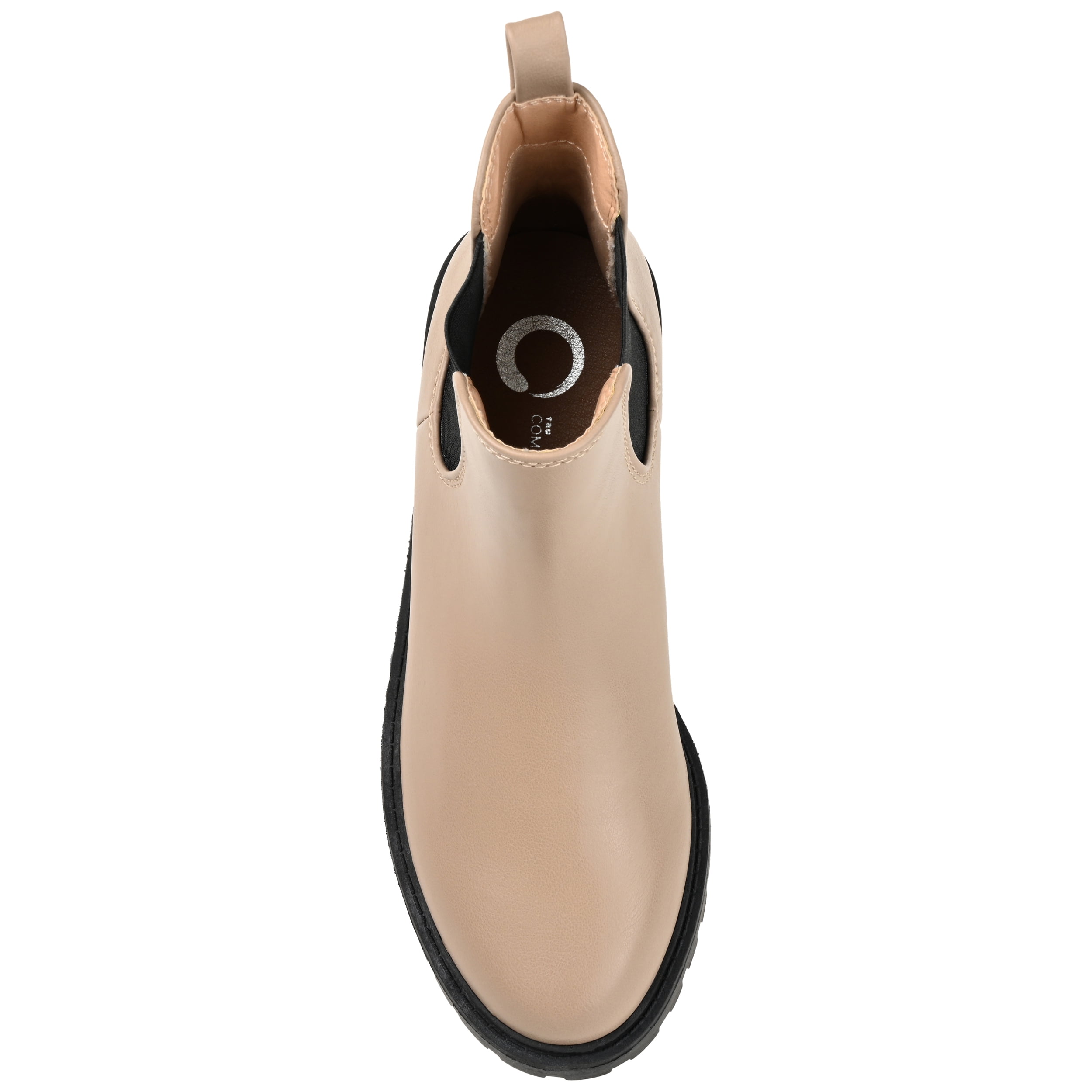 Journee Womens Kenova Round Toe Block Heel Chelsea Booties, Widths Available