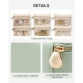 thumbnail image 3 of Joyero Vlando Travel con 6 bolsas de terciopelo para mujer, color verde, 3 of 7