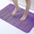 thumbnail image 1 of Olanly Memory Foam Bath Mat Large Absorbent Shower Carpet Soft Coral Velvet Floor Pad Home Decoration Non-slip Bathroom Rug, 1 of 5