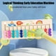 thumbnail image 4 of Juguete de piscina, juguete para bebés, juguete para niños pequeños. Tablero de rompecabezas de madera con bolas de colores de varios canales. Juego de cuatro bolas de colores para enseñar a caminar y, 4 of 6