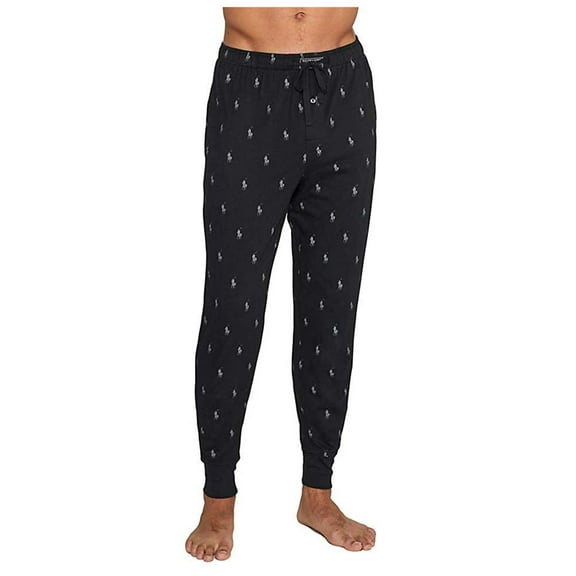 Polo Ralph Lauren Men's Pony Jogger Pajama Pants-Polo Black