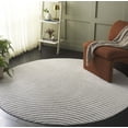 thumbnail image 2 of SAFAVIEH Selena Nancy Geometric High-Low Area Rug, Ivory, 6'7" x 6'7" Round, 2 of 10