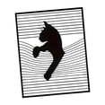 thumbnail image 4 of Decoración de pared con fondo de gato, figura de gato para decoración del hogar, regalo de cumpleaños, adorno colgante de pared de metal para sala de, 4 of 8