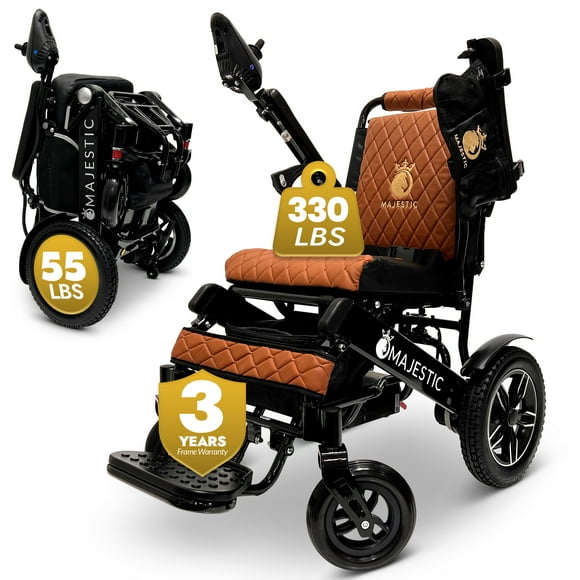 Majestic Electric Wheelchair, Folding Lightweight Wheelchairs, Motorized Wheel Chair, 310 Lbs Max Capacity, 20″ Wide Seat, 20AH Battery 17+ Miles Range