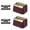 Red, variant on 2 Professional 5-Star Series Finale Shaver Heads - Compatible with Wahl 7031-100/7043-100 (Gold)