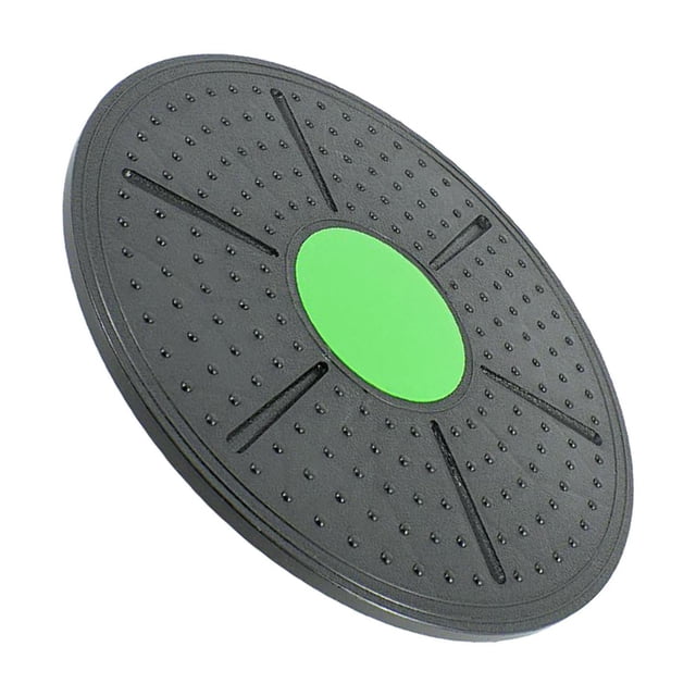 QualitChoice Balance Board Non-Slip Fitness Stability Disc Gym Yellow Home Load-bearing Green 36cm