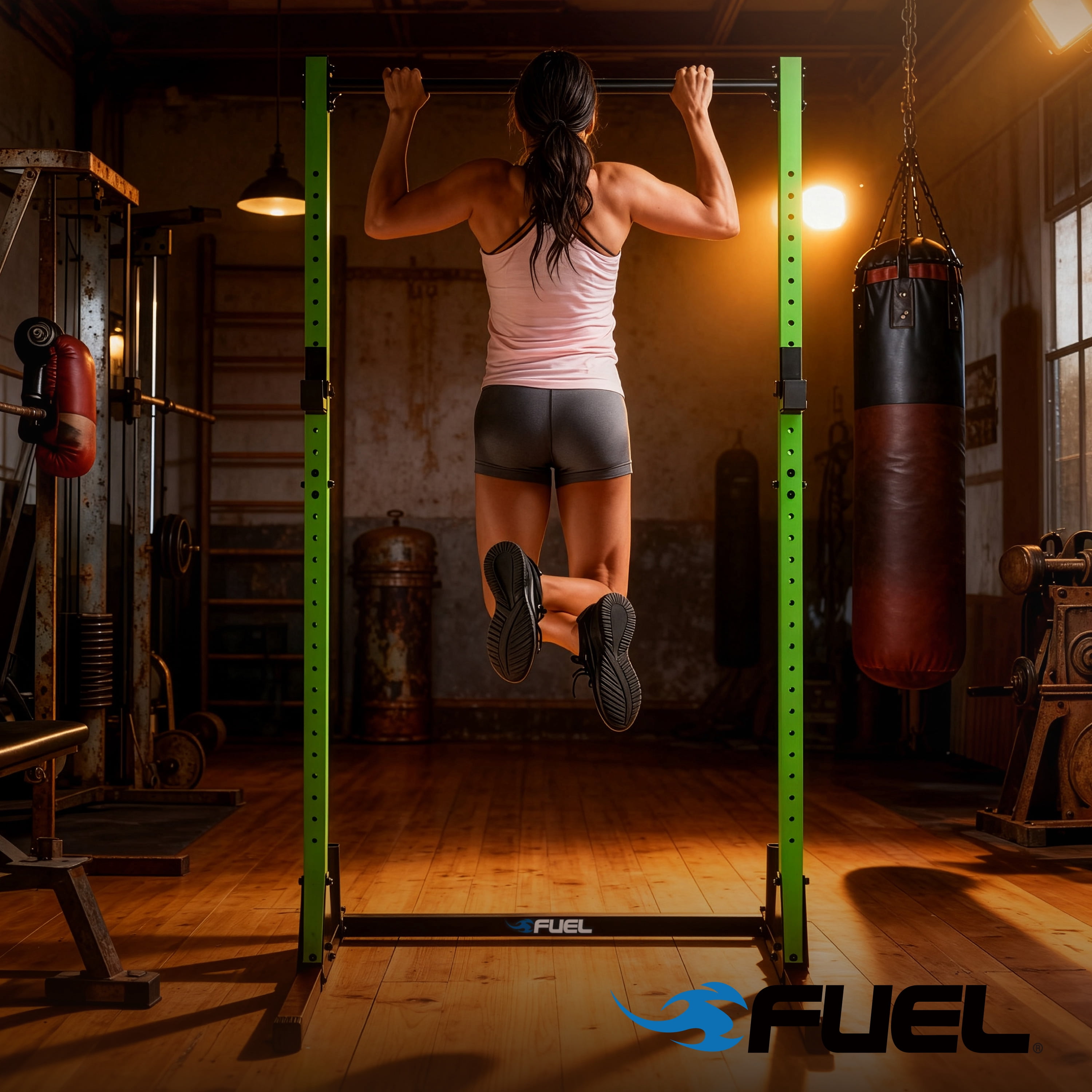 Fuel Pureformance Power Squat Rack, Green