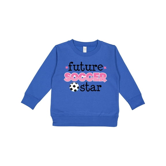 Inktastic Future Soccer Star Girls Toddler Sweatshirt