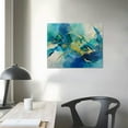thumbnail image 4 of Nawypu Wall Art Abstract Canvas Painting Green Blue and Gold Fantasy Wall Decor Modern Artwork for Bedroom Living Room Dining Room Home Office Decor  with Framed, 4 of 5