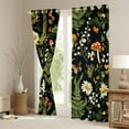 thumbnail image 3 of Manfei Jungle Leaf Botanical Blackout Curtains Set of 2 (52x84 Each) for Teens, Rustic Groovy Floral Window Curtains, Kawaii Butterfly Curtains and Drapes, Window Curtains Room Decor, 3 of 6