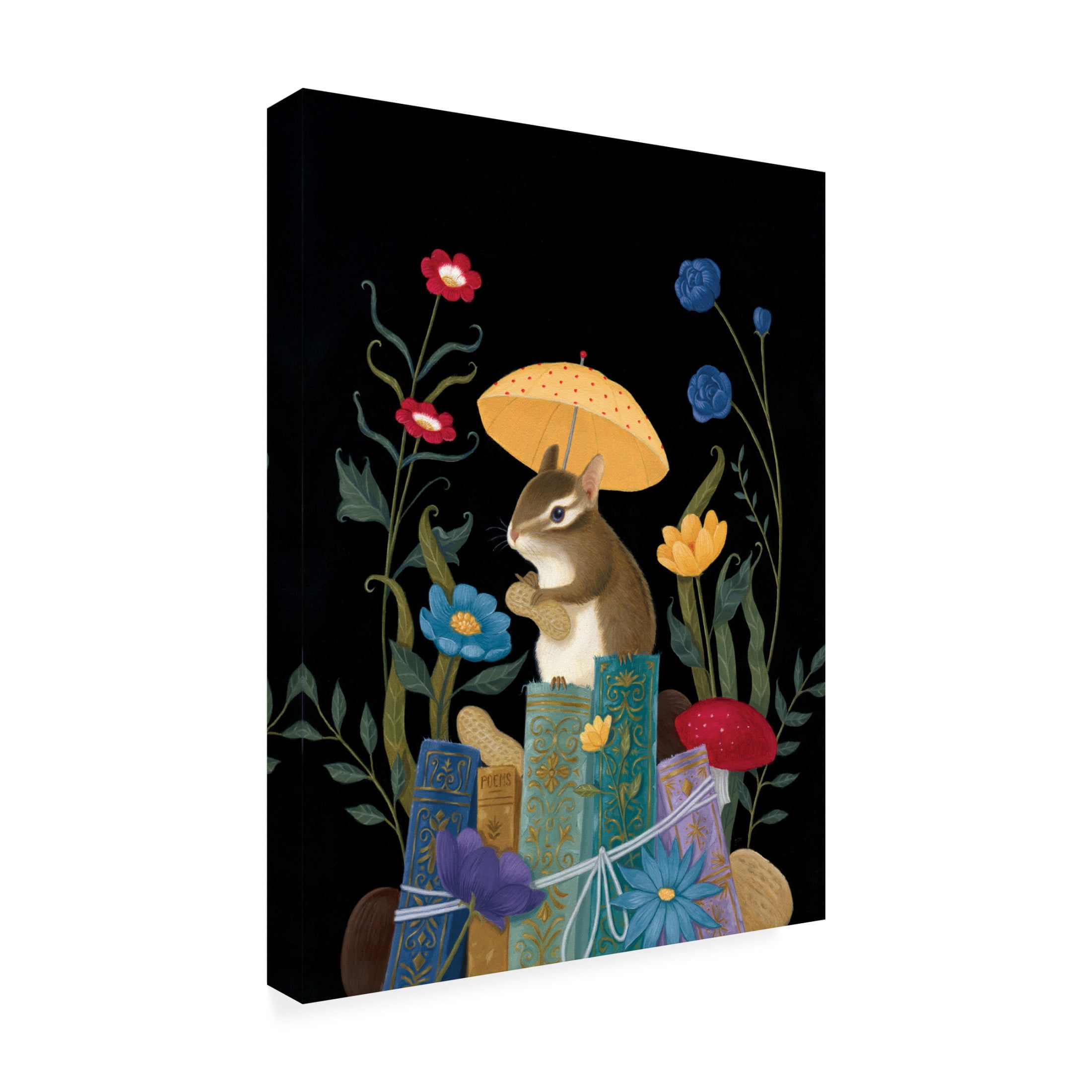 Canvas Wall Art - Gina Matarazzo 'Ambrose's Lucky Day' Wall Art for Living Room, Bedroom, or Office Décor by Trademark Fine Art - 35 x 47 Inches