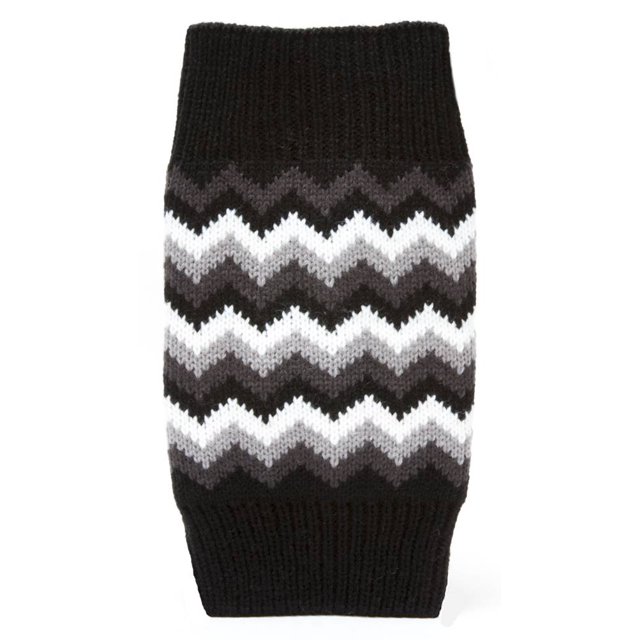 Puños de arranque de punto jacquard para mujer - Negro Gravity Threads Accesorios