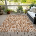 thumbnail image 6 of Addison Rugs Chantille Indoor/Outdoor Transitional Lines Terracotta Washable Rectangle Rug, 3' x 5', 6 of 6