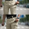 thumbnail image 7 of Lumtrix Cargo Pants For Men Construction Hiking Work Pants Lightweight Breathable Travel Pant With Multi Pockets Khaki S, 7 of 7