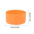 thumbnail image 2 of Tapas De Botellas 2 piezas de silicona para taza de agua cubierta protectora anti-escaldado para taza de coche de 40 oz (naranja) Wdftyju Libre de BPA, 2 of 2