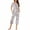 Brown, variant on 2 Piece Outfits For Women Cute Heart Print Round Neck Short Sleeve Shirt And Pants Sets Sleepwear Lounge Set With Pockets Green XXL