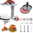 thumbnail image 5 of PQPO Meat Grinder Attachment Set for Kitchenaid Stand Mixer, Stainless Steel, Anti-Rust, 5 of 7