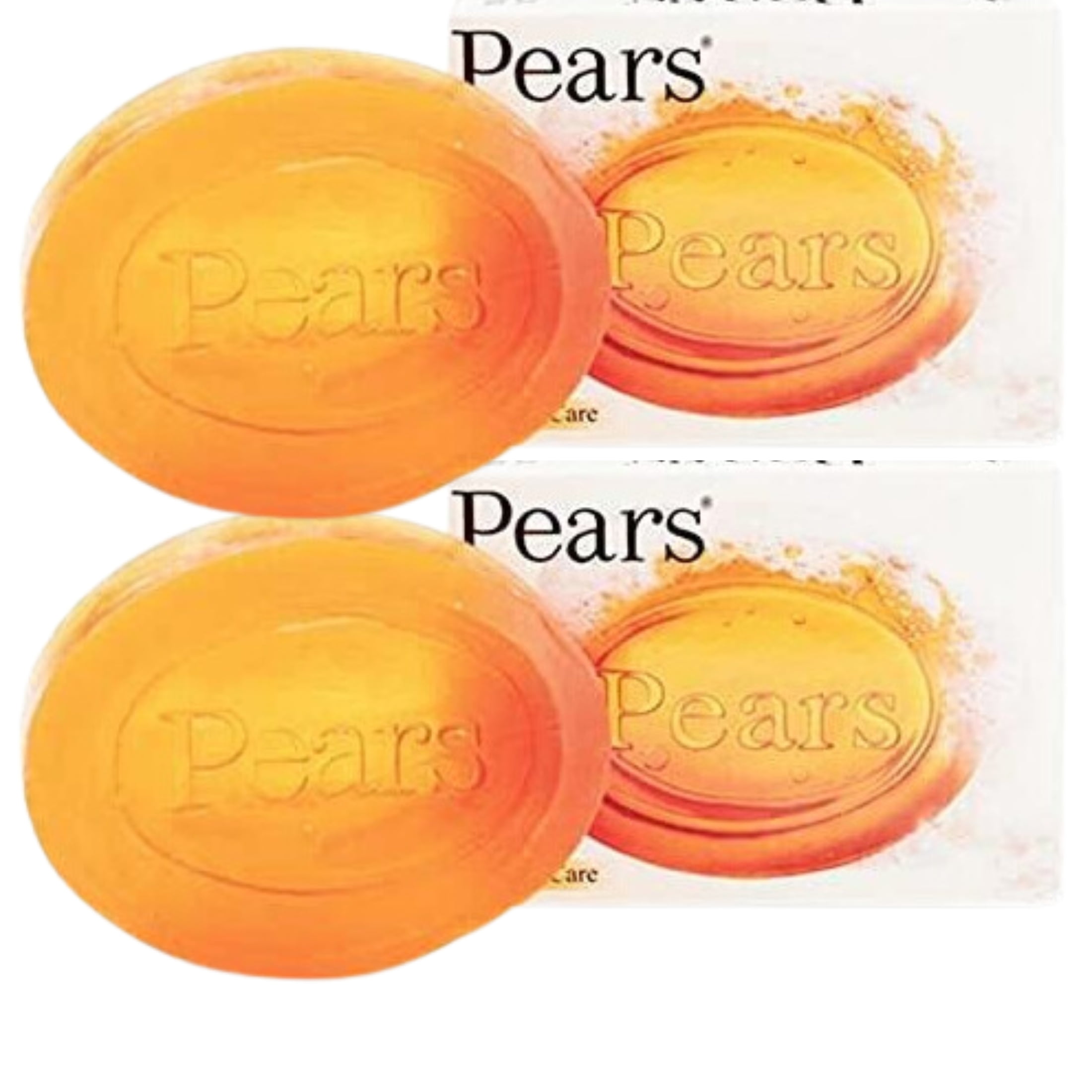 JSC Pears Transparent Glycerin Bar Soap 3.5 Ounce Pure Glycerin Natural