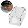 thumbnail image 1 of Molilla de Polvo, Caja de Polvo de Mesa Rectangular Altamle Transparente Altamle Transparente Ampliaté Utilizada Con 2 Agujeros para Grabar, 1 of 7