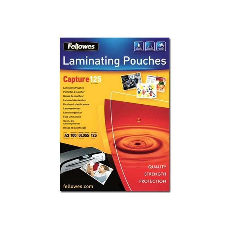 5 Star A4 Laminating Pouches - 250 Micron Thick, Glossy Finish [100 Pack] - Perfect For Document Protection