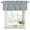 Mist Blue Bright Red, variant on Spring Roses Botanical Curtain Valances for Windows, Kitchen Valance Window Treatments Panel 2 Pack, Farmhouse Floral Blue Rod Pocket Short Curtains for Bathroom Bedroom 42 x 12 Inch