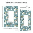thumbnail image 3 of Fotbe Snowflake Scarf Snowman Print Duplex Receptacle Wall Plate, 1-Gang 5.0" x3.0" Wall Outlet Covers, Dual Outlet Faceplates Covers, Color-matched Screws Included-Style U, 3 of 6