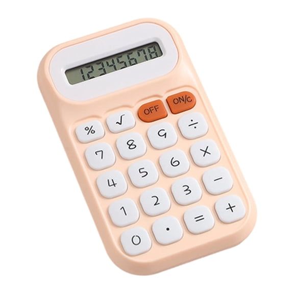Mechanical Switch Calculator, 10 Digits,Large LCD Display and Big Buttons, Cute Desktop Calculator for Office Home School (Battery Included)