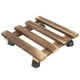 thumbnail image 3 of Bandeja rodante para maceta, Base de carro de madera móvil para plantas con polea de rodillo, rueda Universal, herramientas de jardinería, 25,5x25,5 cm, 3 of 8