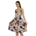 thumbnail image 4 of Moomaya Printed Adjustable Spaghetti Strap Dress For Women Summer Midi Dress with Pockets, 4 of 7