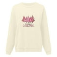 thumbnail image 4 of Christmas Sweater Women Long Sleeve Crew Neck Knit Pullover Sweater Loose Themed Print Soft Casual Winter Jumper Tops Xmas Holiday Outfits Women's Pullover Sweaters, 4 of 4