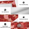 thumbnail image 6 of Red Fish Scale Outdoor Rug for Patio/Deck/Porch, Non-Slip Large Area Rug 4 x 6 Ft, Modern Geometric Ombre Abstract Moroccan Indoor Outdoor Rugs Washable Area Rugs, Camping Rug Carpet Runner, 6 of 8