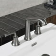 thumbnail image 5 of NEWATER Widespread 2-handle Bathroom Faucet with Drain Assembly, Black Stainless, 5 of 10