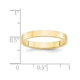 thumbnail image 2 of Auriga Fine Jewelry 10K Yellow Gold 3mm Lightweight Flat Wedding Band for Women Size 6.5, 2 of 5