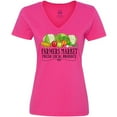 thumbnail image 3 of Inktastic Farmers Market Fresh Local Produce Women's V-Neck T-Shirt, 3 of 5