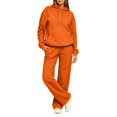 thumbnail image 5 of Sweat Suit Women Cute Comfortable Hoodie and Sweatpants Set | Track Suits for Women Set Resort Cute Y2k Petite Sets for Women 2 Piece for Trip Walking Travel Orange XL, 5 of 5