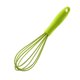 thumbnail image 1 of Batidor de huevos, genérico, de silicona, manual, para mezclar, cocinar y remover, amarillo y verde., 1 of 9