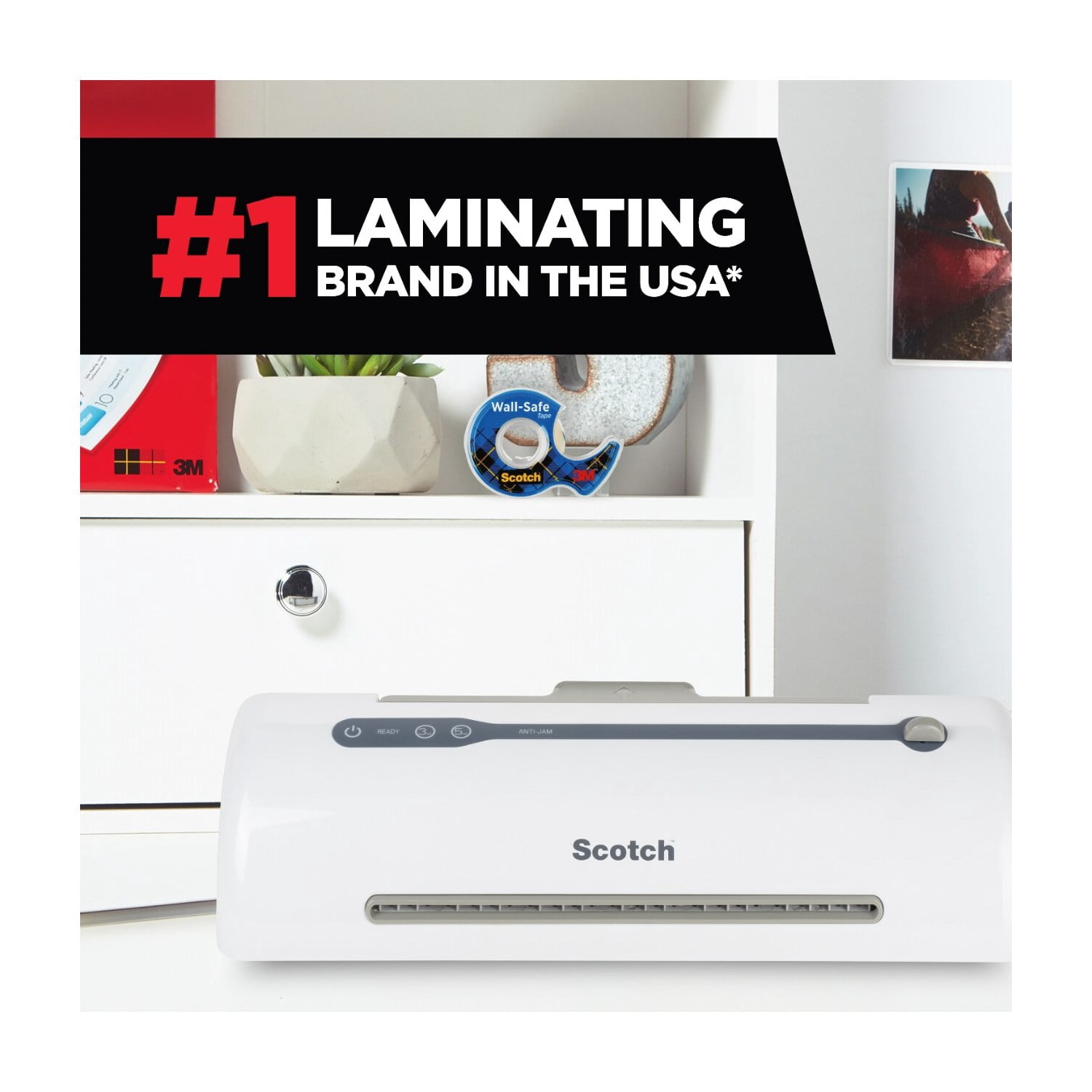 Scotch Rapid Thermal Laminator, 9 in., Includes 2 Laminating Pouches