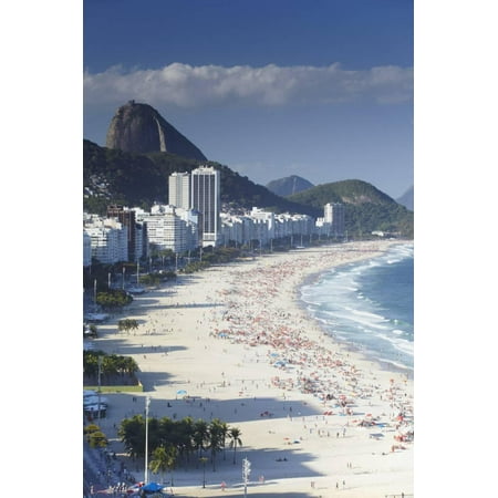 View of Copacabana Beach, Rio de Janeiro, Brazil, South America Print Wall Art By Ian