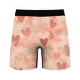 thumbnail image 3 of Ousvtion Saving Valentine's Day Mens Trunks Love Heart Print Boxer Briefs Valentines Rose Boxers Underwear Comfort Soft Brief Gift for Men Deals,A08-Pink,Small, 3 of 5